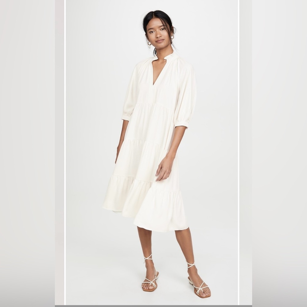 Amanda Uprichard Ivory Midi Dress